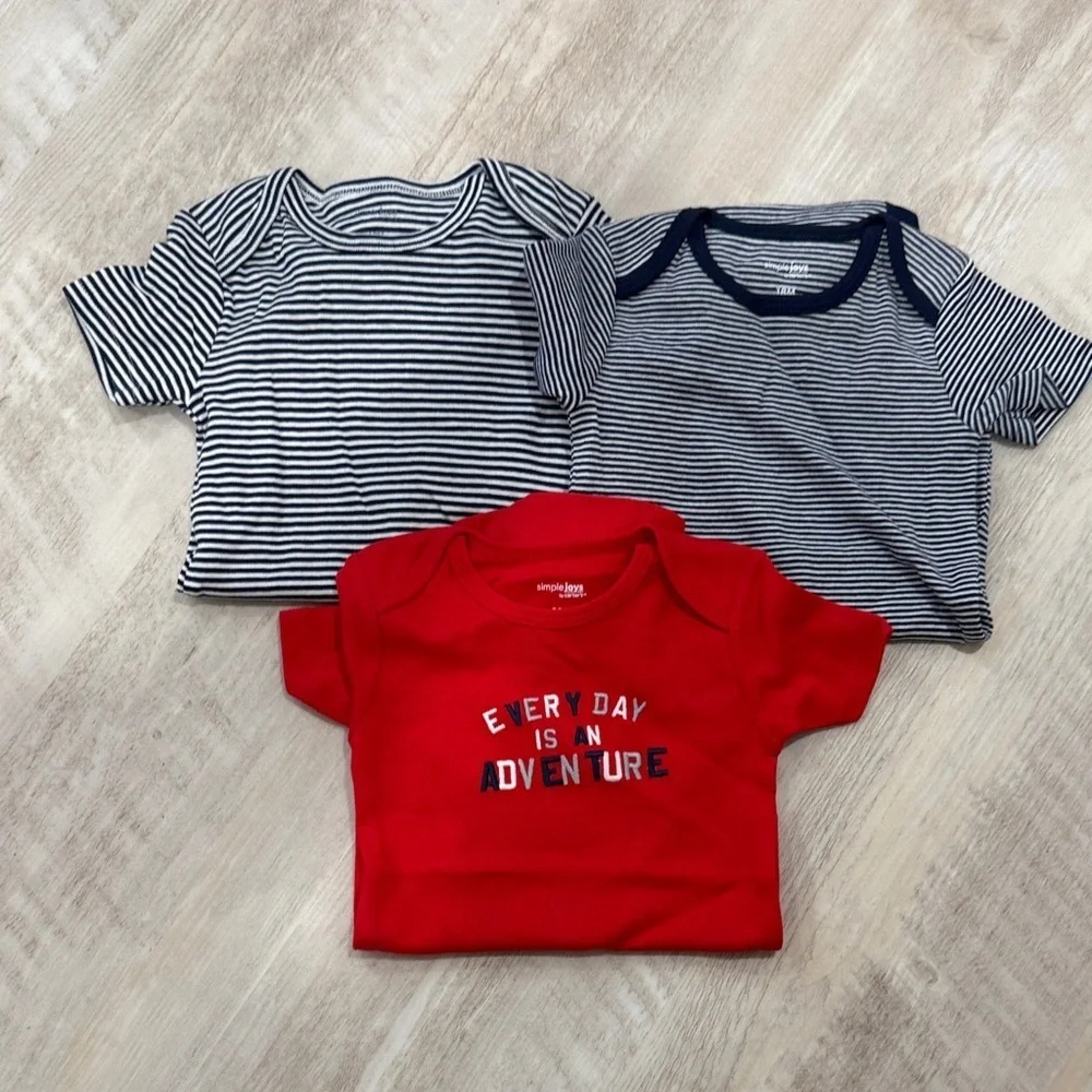 Carter's Red and Navy Adventure Onesies